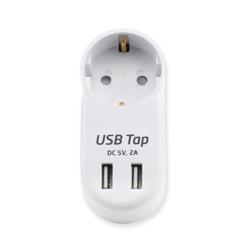 Portable 1 outlet EU standard wireless socket with 2 USB ports