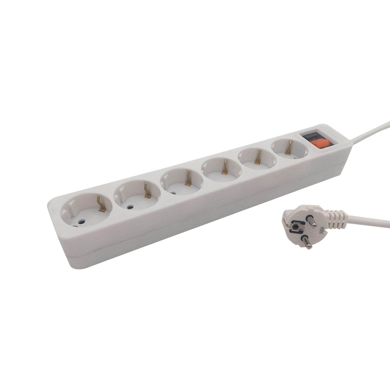 Thermally insulating PP material 6 outlets EU standard socket