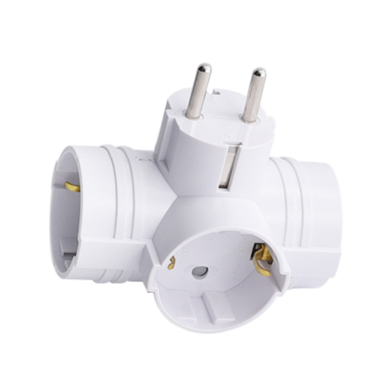 Multiple device wireless T shape 3 in 1 socket without switch